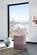 Teddy Pink Velvet Ottoman Stool by Meridian Furniture