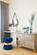 Vino Navy Blue Velvet Ottoman Stool by Meridian Furniture