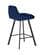 Viviene Navy Blue Velvet Counter Stool (Set of 2) by Meridian Furniture
