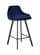 Viviene Navy Blue Velvet Counter Stool (Set of 2) by Meridian Furniture