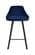 Viviene Navy Blue Velvet Counter Stool (Set of 2) by Meridian Furniture