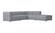 Lyric Dream Grey RAF Chaise Modular Sectional by Moe's Home Collection