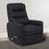 Hercules Black Manual Swivel Glider Recliner by Parker House Furniture