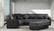 Midtown Gray Fabric Chenille Sectional Sofa Sleeper by Casamode