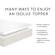 Isolus 2.5 Inch Liquid Gel Memory Foam Mattress Topper by Malouf