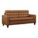 Thatcher Stationary Beige Faux Leather Sofa by Weekender