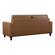 Thatcher Stationary Beige Faux Leather Sofa by Weekender