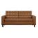 Thatcher Stationary Beige Faux Leather Sofa by Weekender