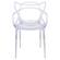 Milan Modern Wire Design Clear Chair (Set of 2) by LeisureMod