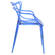 Milan Modern Wire Design Blue Chair by LeisureMod