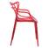 Milan Modern Wire Design Red Chair (Set of 4) by LeisureMod
