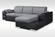 Marcel Gray Sectional Sofa by Skyler Designs