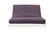 Medley Plum Linen Texture Futon Cover by Prestige