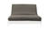 Medley Asphalt Linen Texture Futon Cover by Prestige