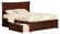 Metro Antique Walnut Platform Bed by Atlantic Furniture