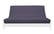 Ibiza Eggplant Suede Texture Futon Cover by Prestige