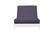 Ibiza Eggplant Suede Texture Futon Cover by Prestige