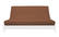 Ibiza Sienna Suede Texture Futon Cover by Prestige