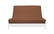 Ibiza Sienna Suede Texture Futon Cover by Prestige