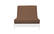 Ibiza Smoke Suede Texture Futon Cover by Prestige