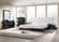 Milan Black and White Bed by J&M Furniture