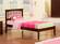 Mission Antique Walnut Platform Bed by Atlantic Furniture