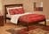 Mission Antique Walnut Platform Bed by Atlantic Furniture
