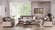Natural Naomi Light Brown Sofa, Love & Chair Set by Bellona