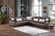 Natural Prestige Brown Sectional Sofa by Bellona