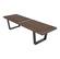Inwood Mid-Century Dark Walnut Platform Bench - 5 Feet by LeisureMod