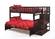 Peppermint Staircase Bunk Bed Dark Chocolate by Night & Day Furniture