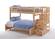 Peppermint Staircase Bunk Bed Natural by Night & Day Furniture