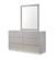 Naples Gray Dresser and Mirror by J&M Furniture