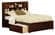 Newport Antique Walnut Bookcase Platform Bed by Atlantic Furniture
