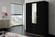 Orlando 59 Inch Black Wardrobe by Skyler Designs
