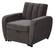 Clara Pull-Out Chair Bed Gray by Prestige Furnishings