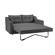 Leo Full Size Sleeper - Dark Gray Fabric by Prestige Furnishings