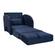 [Floor Sample] Easy-Flip Deluxe Chair Bed Blue Fabric by Prestige Furnishings