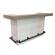 Americana Modern Dining Bar Complete 78 Inch w/Quartz by Parker House Furniture