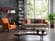 Piero Hande Orange Accent Chair by Bellona