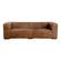 Castle Sofa Open Road Brown Leather by Moe's Home Collection