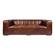 Castle Sofa Cappuccino Brown Leather by Moe's Home Collection