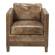 Darlington Club Chair Grazed Brown Leather by Moe's Home Collection