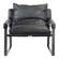 Connor Club Chair Onyx Black Leather by Moe's Home Collection