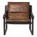 Connor Club Chair Open Road Brown Leather by Moe's Home Collection