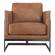 Luxley Club Chair Open Road Brown Leather by Moe's Home Collection