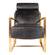 Paradiso Chair Onyx Black Leather by Moe's Home Collection