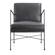 Dagwood Leather Arm Chair Onyx Black Leather by Moe's Home Collection