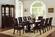 F1730 Cherry Faux Leather Arm Chair (Set of 2) by Poundex