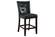 F1754 Black Faux Leather High Chair (Set of 2) by Poundex